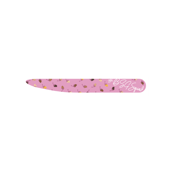 BSG Reward - Pink Nail Emoji Printed Nail File - Bio Seaweed Gel Canada