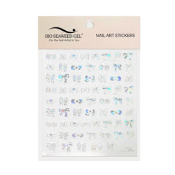 Cute Bows Nail Art Stickers - Bio Seaweed Gel Canada