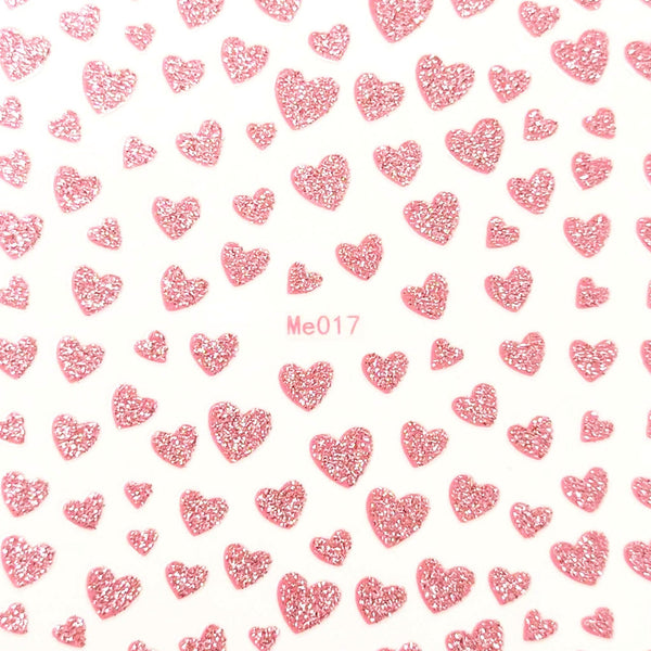 Cute Heart Nail Art Stickers - Bio Seaweed Gel Canada