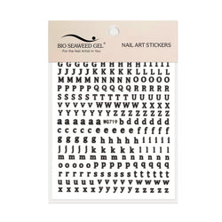 Cute Letters & Numbers Nail Art Stickers - Bio Seaweed Gel Canada