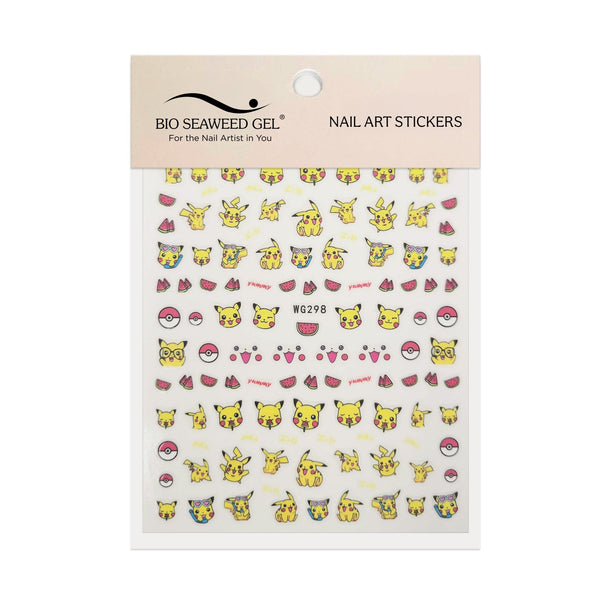 Electric Mouse Nail Art Stickers - Bio Seaweed Gel Canada