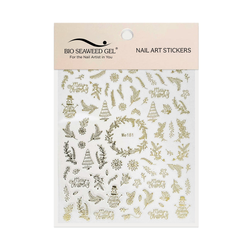 Holiday Nail Art Stickers - Bio Seaweed Gel Canada