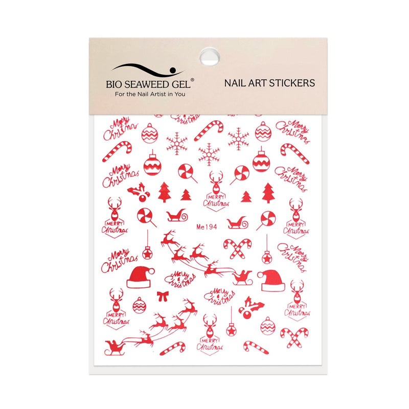 Holiday Nail Art Stickers - Bio Seaweed Gel Canada