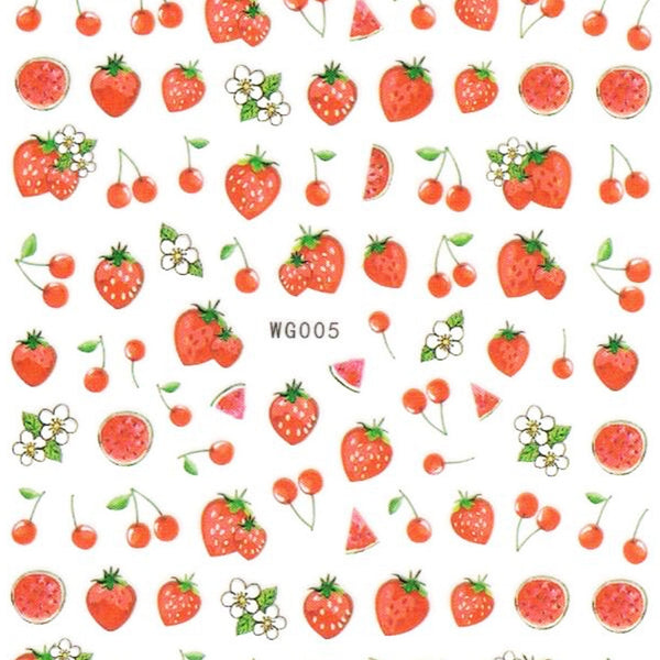 Summer Fruits Nail Art Stickers - Bio Seaweed Gel Canada