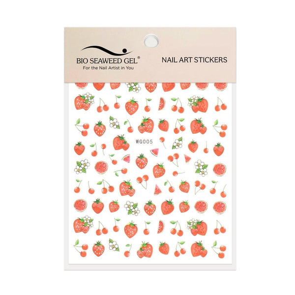 Summer Fruits Nail Art Stickers - Bio Seaweed Gel Canada